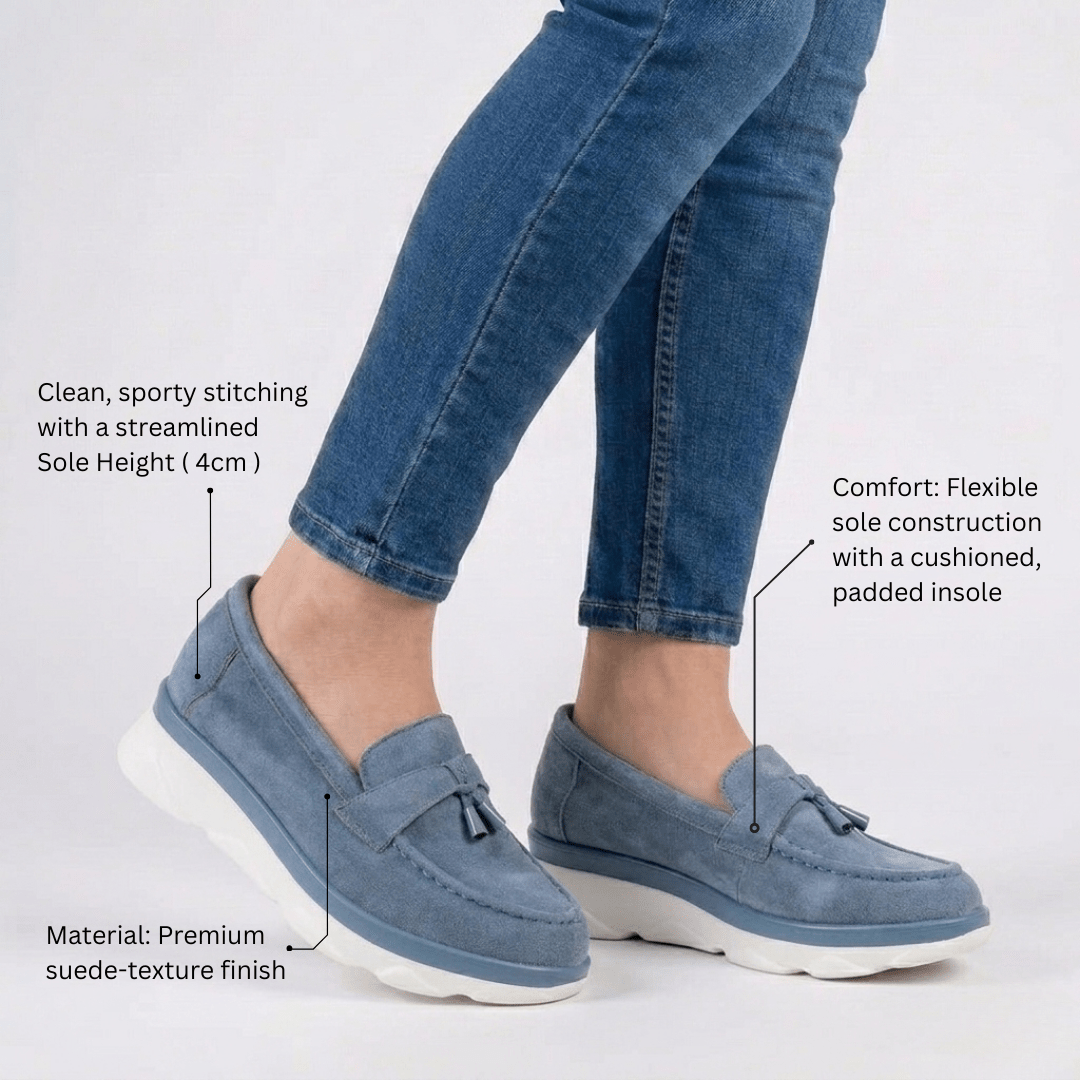 Shadow Stroll – Blue Casual Loafers