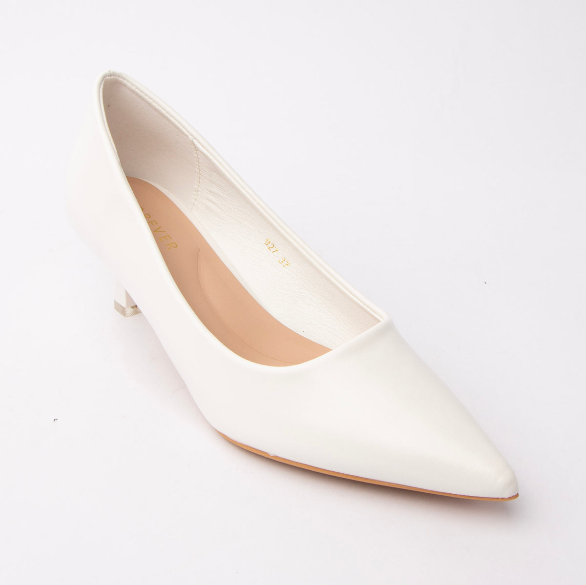 White pointed court shoes for women - Forever Shoe Bazar
