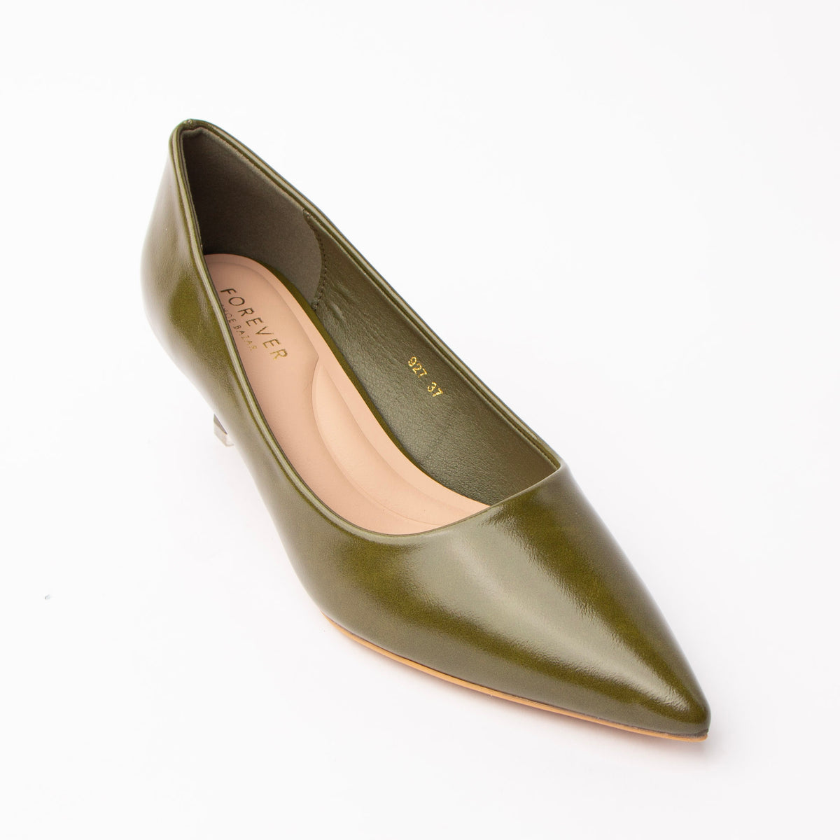 Green pointed court shoes for women - Forever Shoe Bazar