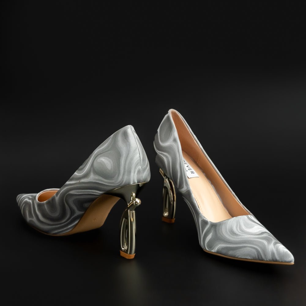 Not Your Usual - Silver Partywear Heels - view 7