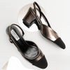 Cosmic Charisma - Black & Silver Partywear Block Heels
