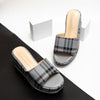Flannel Fantasy - Grey Casual Wedges