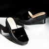 Never Late For Coffee - Black Everyday Wedges