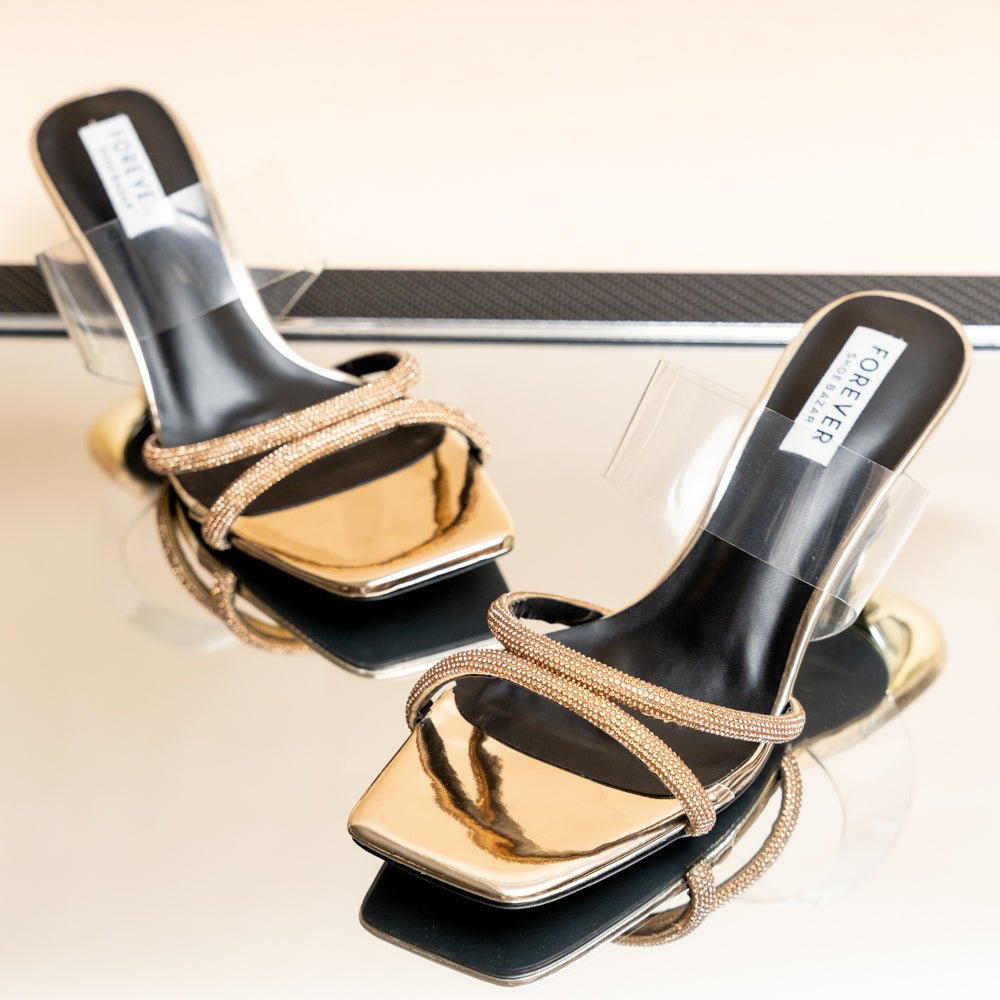 Go Shawty - Gold Kitten Heels - view 5