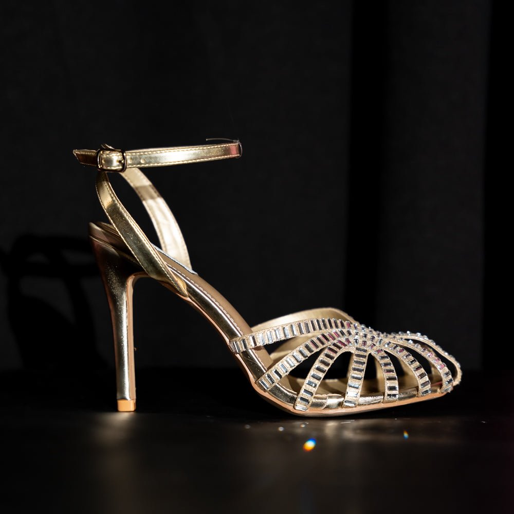 Highly Opinionated - Gold Partywear Heels - view 6