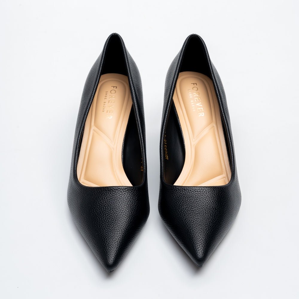 Celeste Classic Pointed Toe Pumps - Black - view 3
