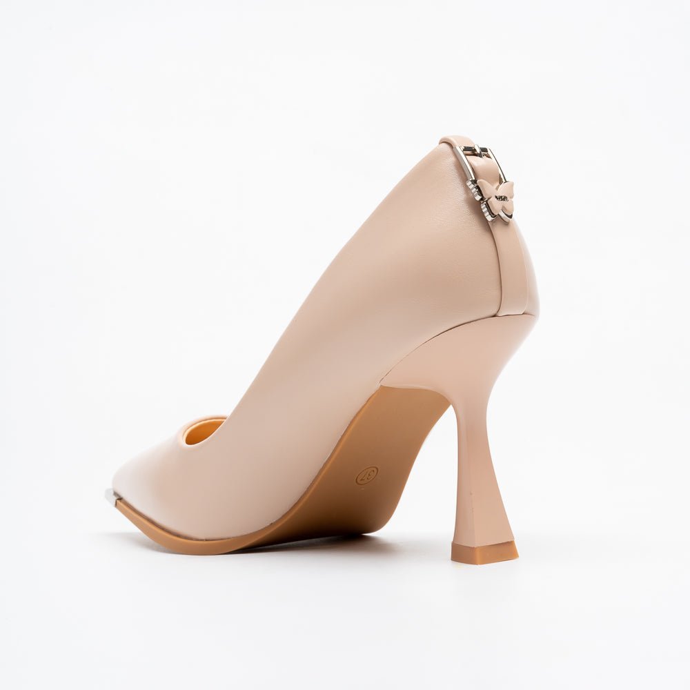 Apex Pointed Toe Heels - Beige - view 5