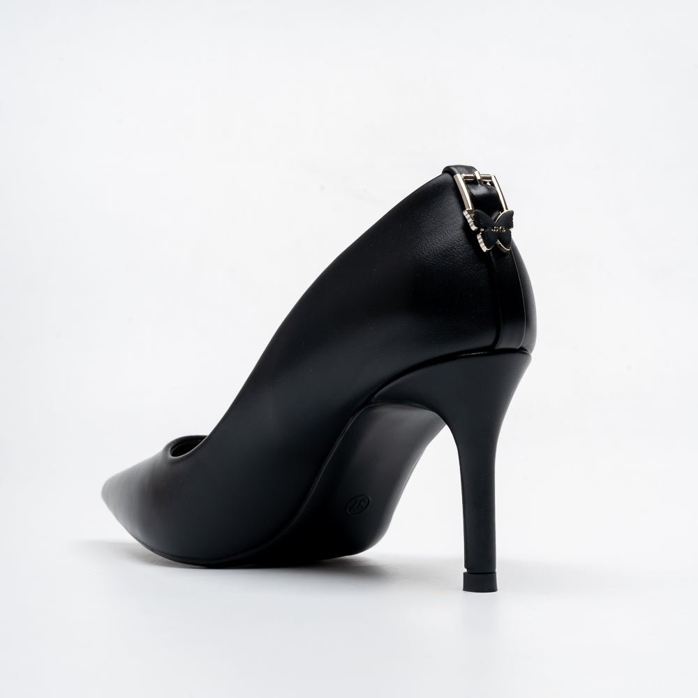 Signature Pointed Toe Pumps - Black - view 5