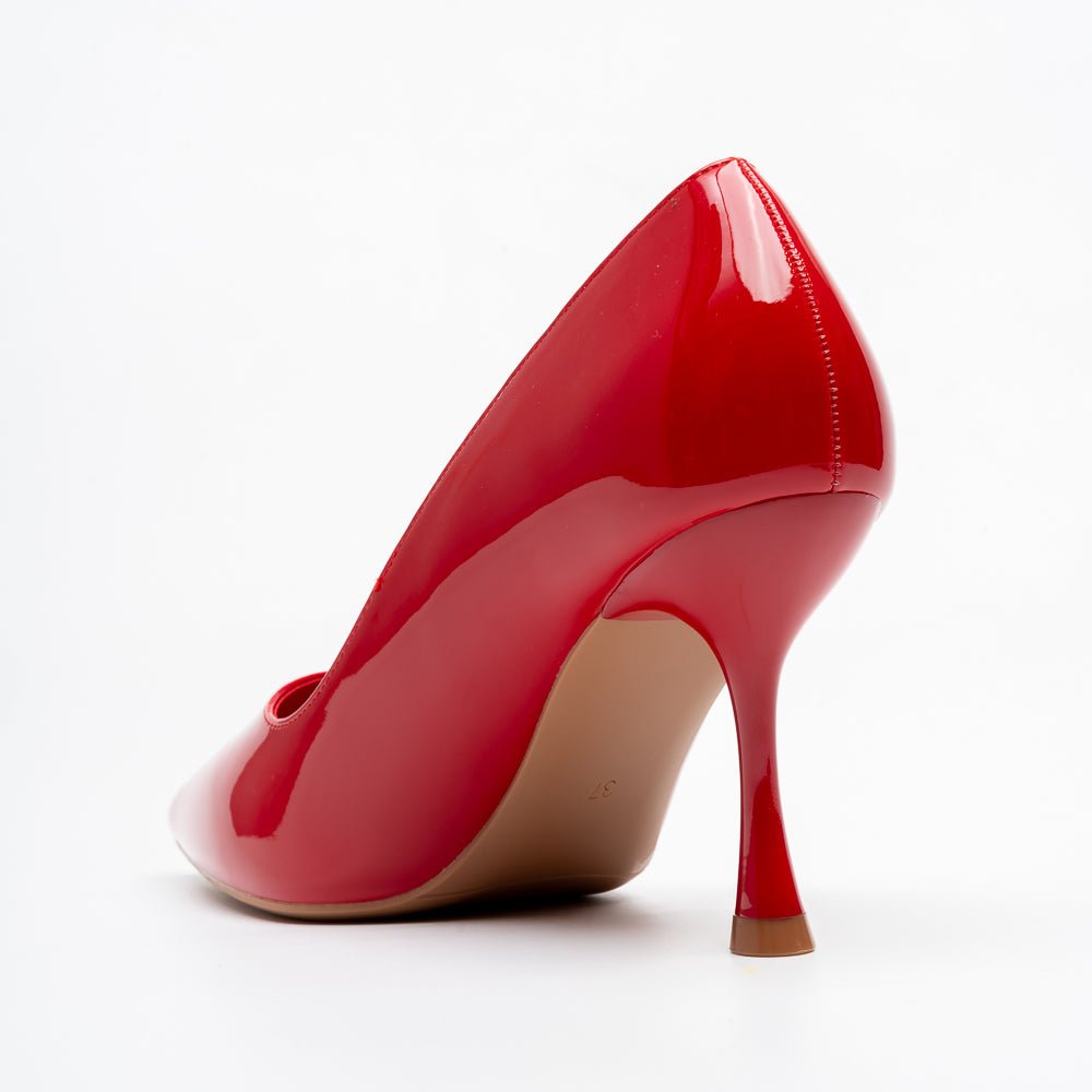 Noir Classic - Red Patent Pointed Pump - view 5