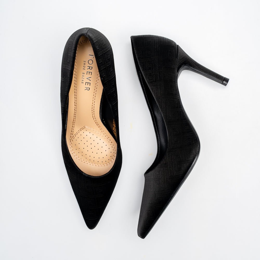 Basic Babe Classic Stiletto Heels - Black - view 4