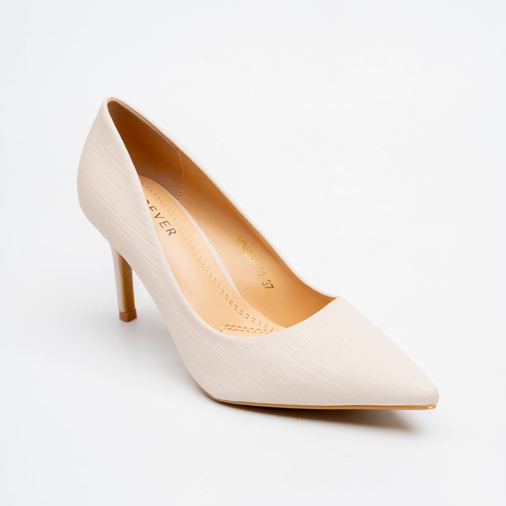 Basic Babe Classic Stiletto Heels - Beige - view 2