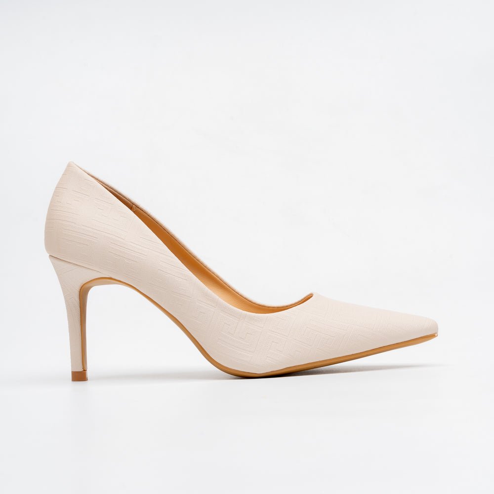 Basic Babe Classic Stiletto Heels - Beige
