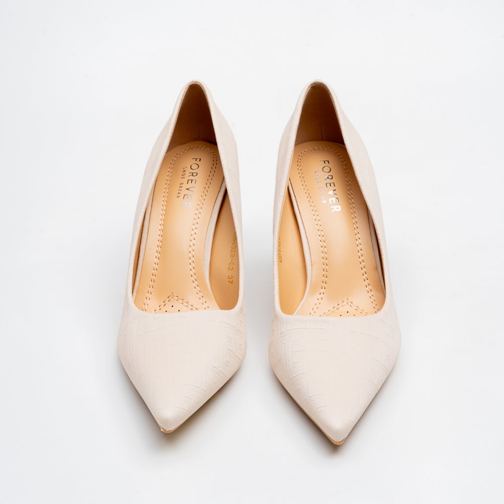 Basic Babe Classic Stiletto Heels - Beige - view 3