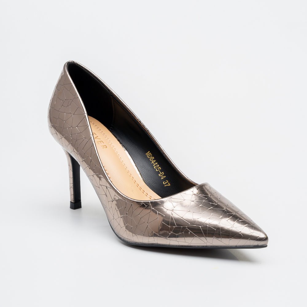 Vipera Luxe Pointed Toe Pumps - Gun Metal - view 2