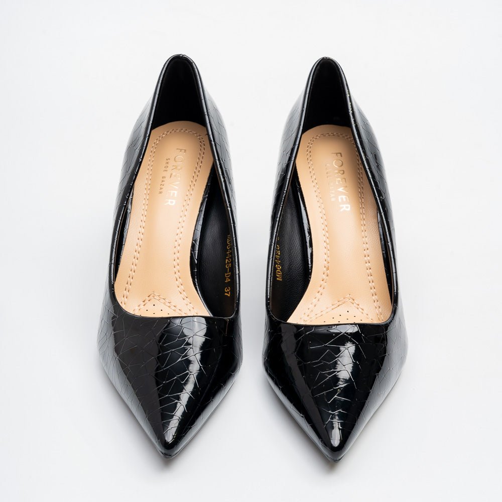 Vipera Luxe Pointed Toe Pumps - Black - view 3