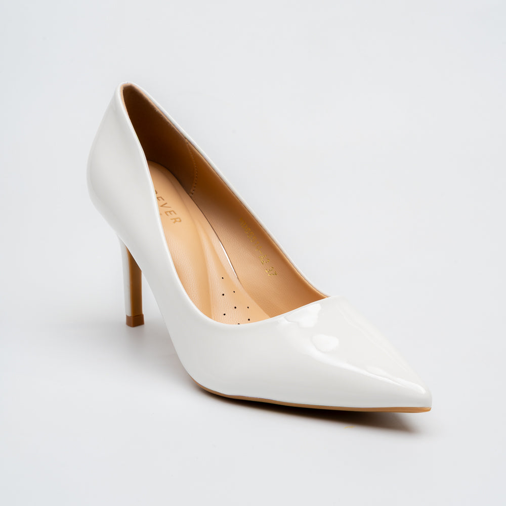 Valencia Signature Pointed Pumps - White - view 2