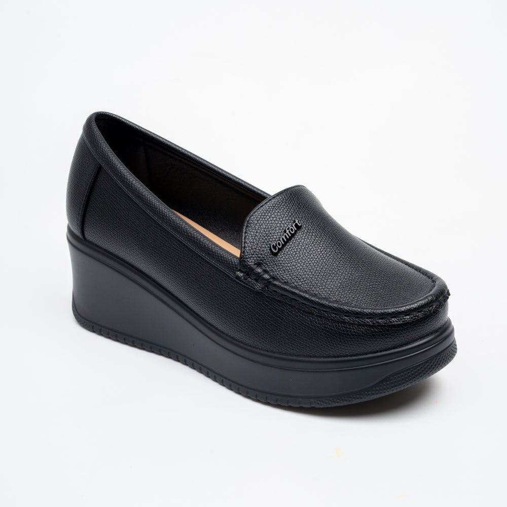 Velaro Comfort Platform Loafers - Black - view 2