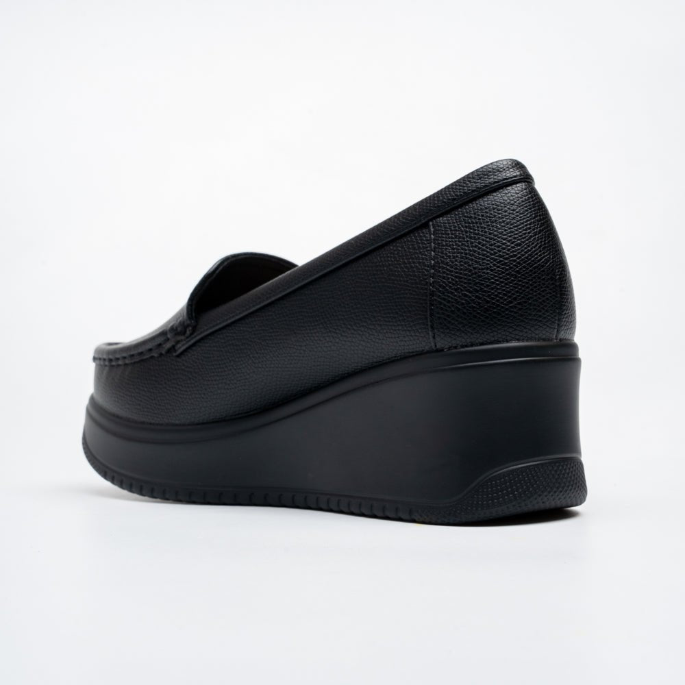 Velaro Comfort Platform Loafers - Black - view 5