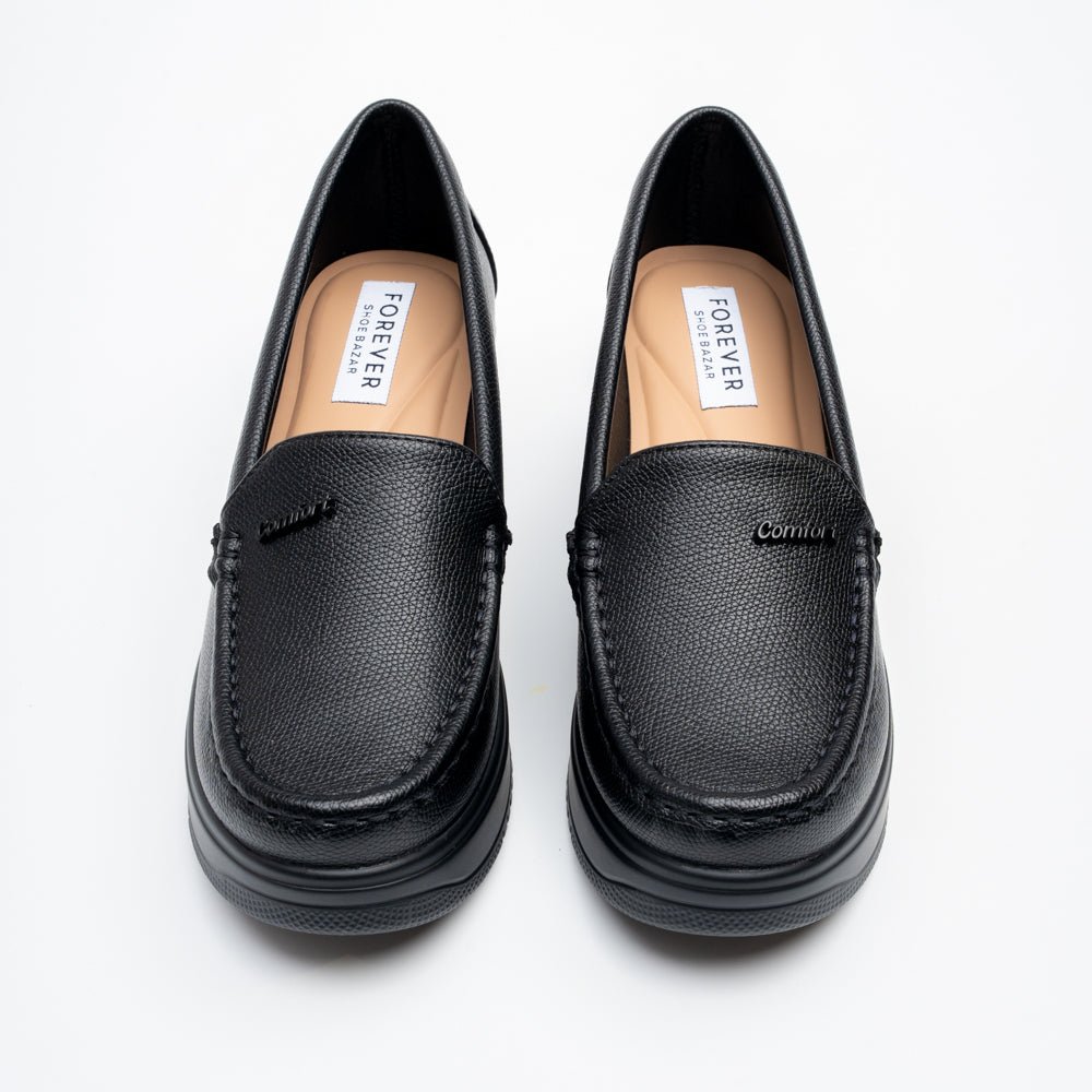 Velaro Comfort Platform Loafers - Black - view 3
