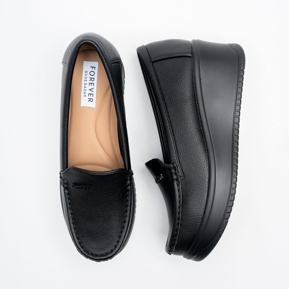Velaro Comfort Platform Loafers - Black - view 4