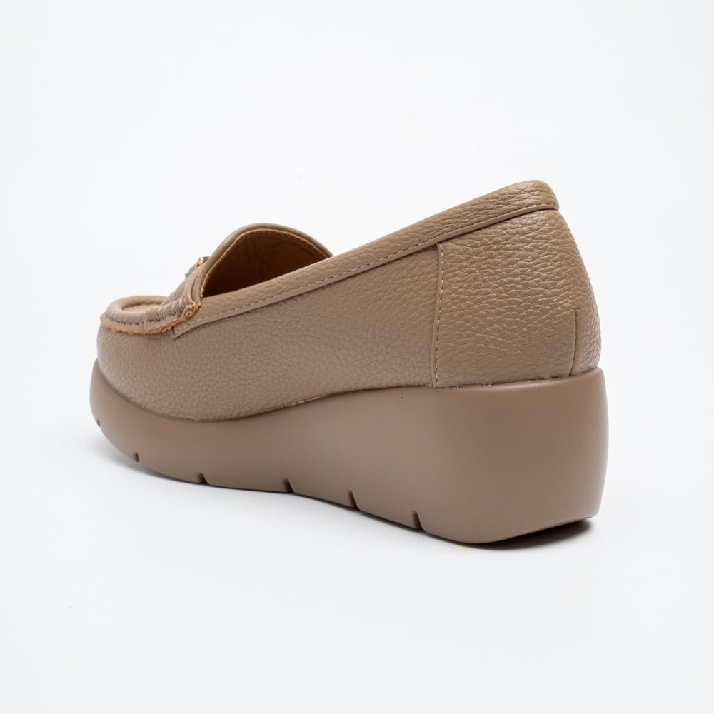 Arden Luxe Chain Loafers - Khaki - view 5