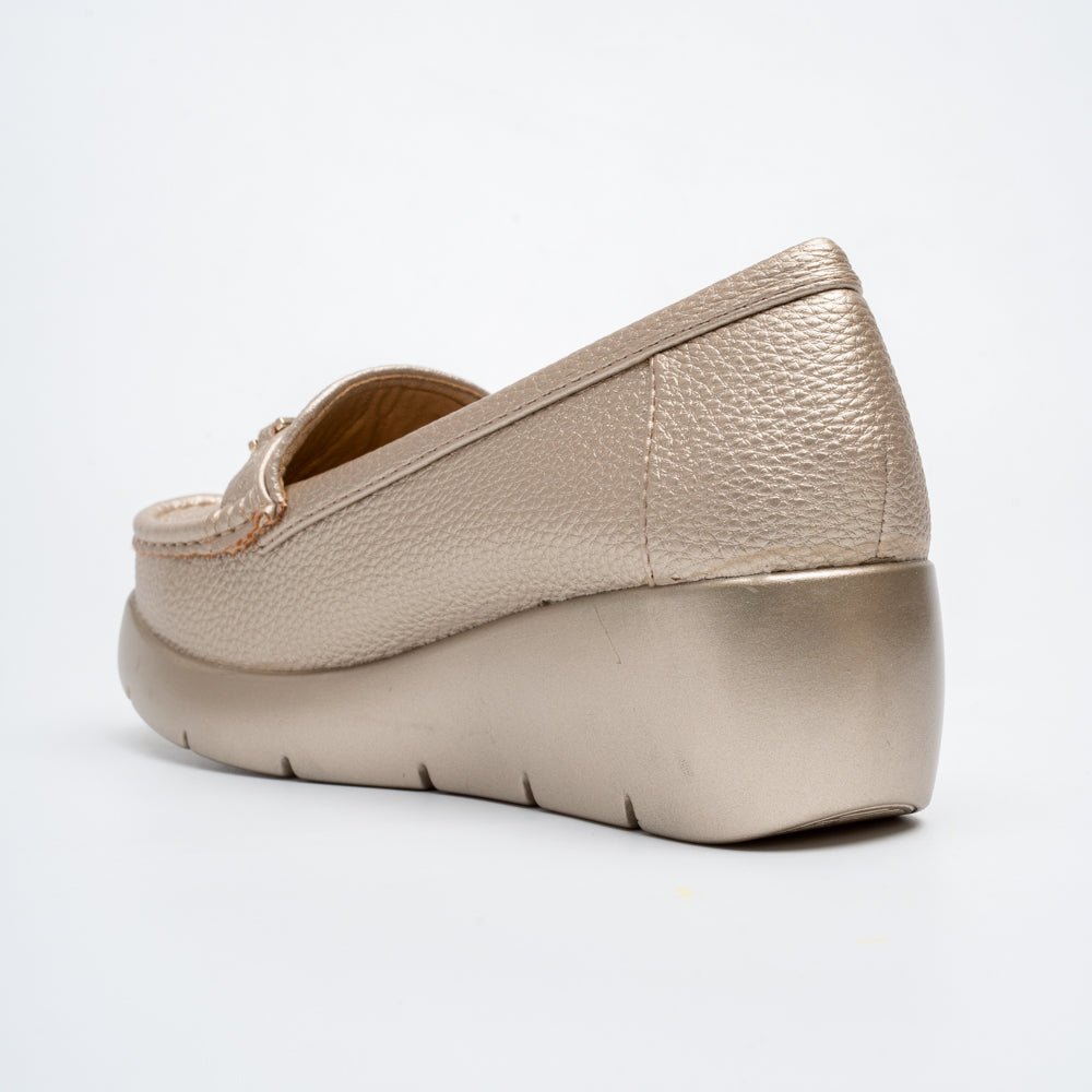 Arden Luxe Chain Loafers - Gold - view 5
