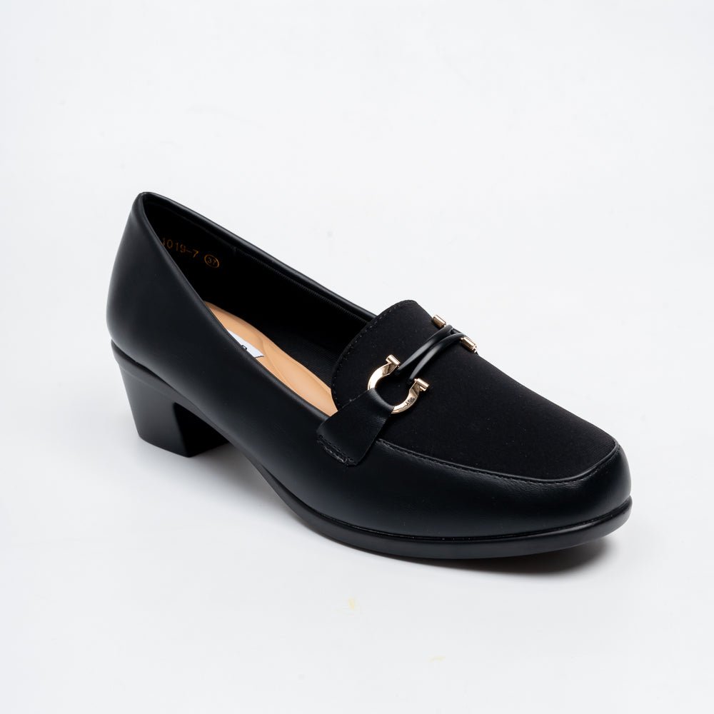Montara Horsebit Loafer Heels - Black - view 2