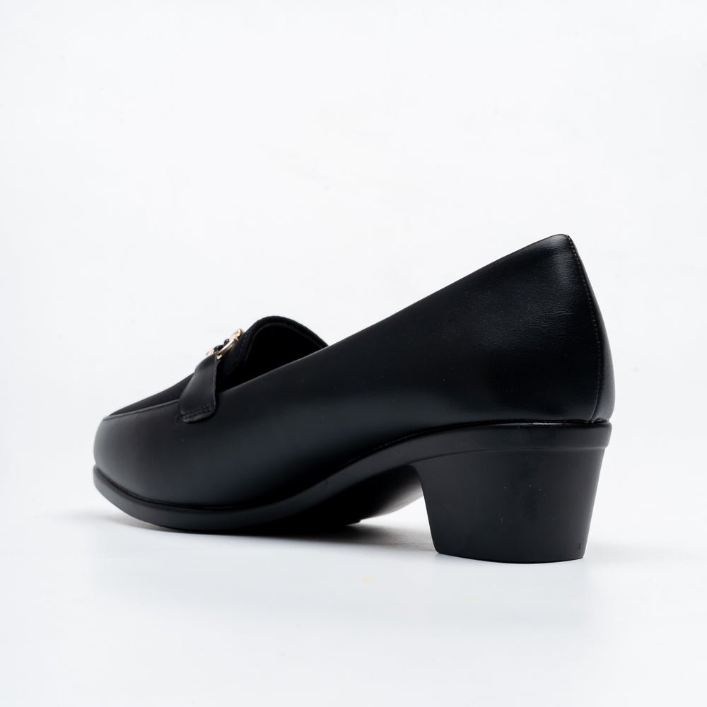 Montara Horsebit Loafer Heels - Black - view 4