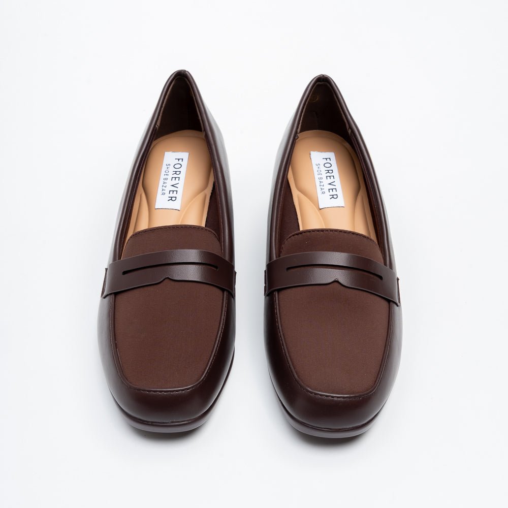 Torvina Office Penny Loafer Heels - Coffee - view 3