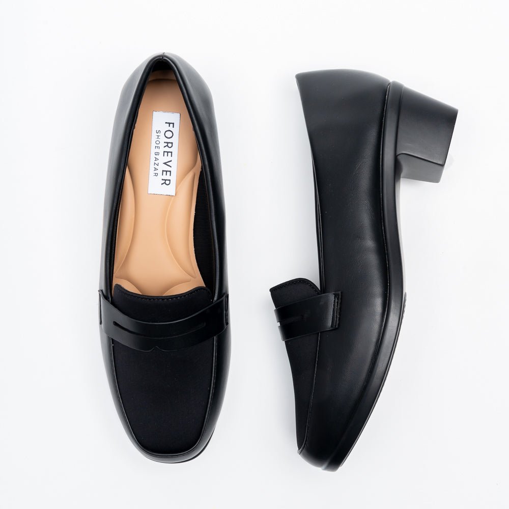 Torvina Office Penny Loafer Heels - Black - view 4