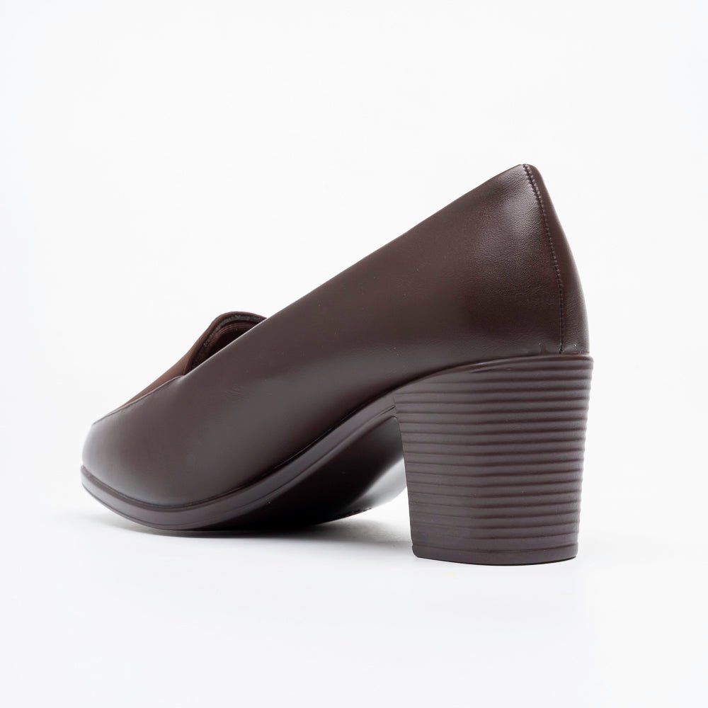 Orvella Classic Office Pumps - Coffee - view 5