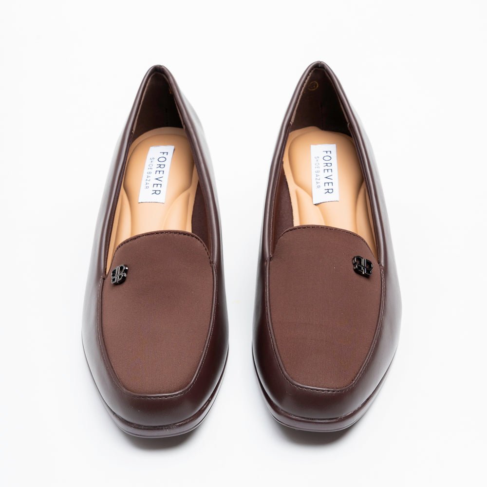 Orvella Classic Office Pumps - Coffee - view 3