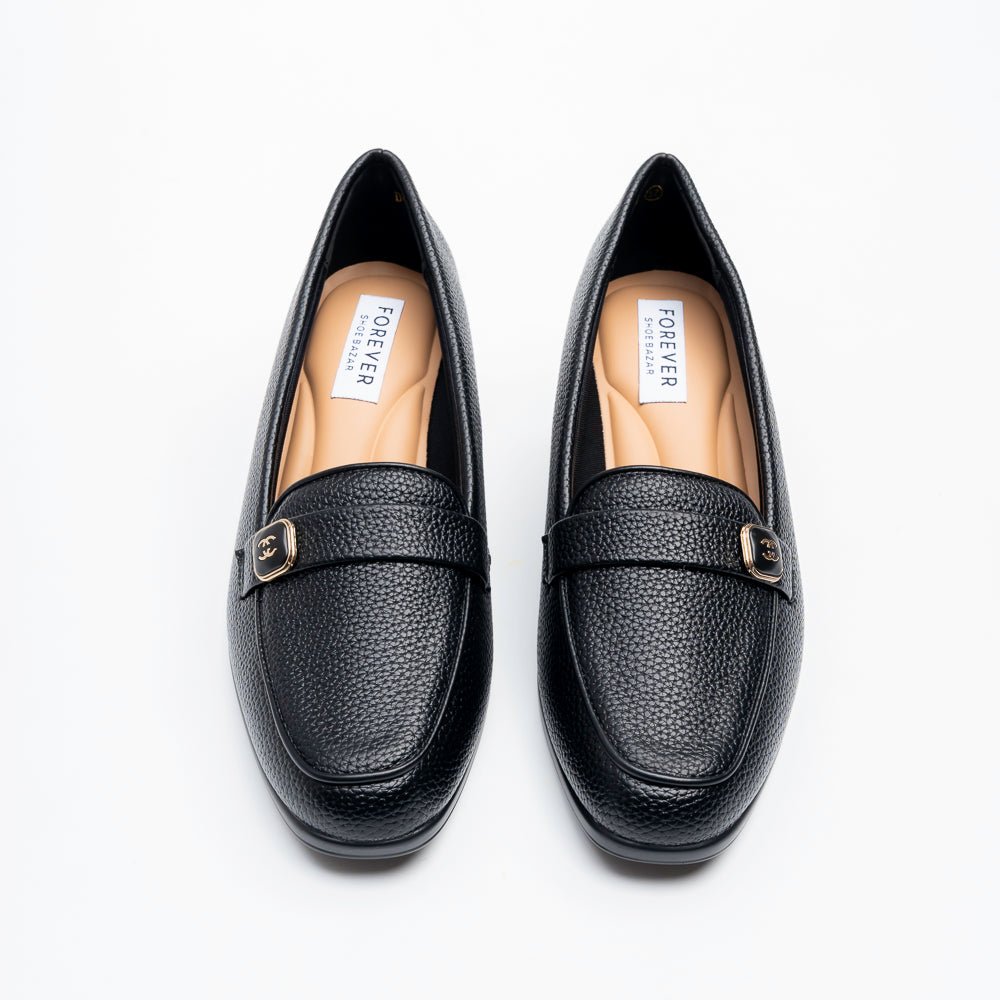 Cavina Strap Loafer Heels - Black - view 3