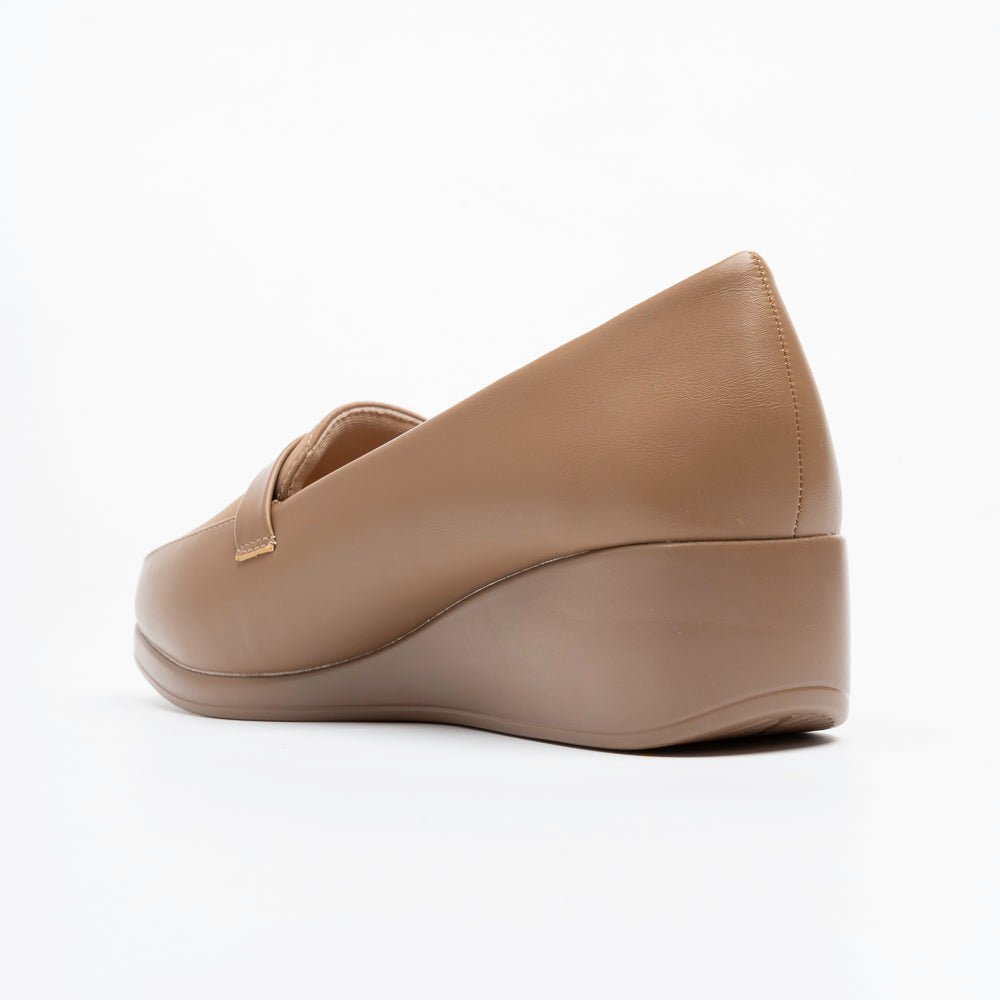 Arlena Comfort Wedge Loafers - Khaki - view 5