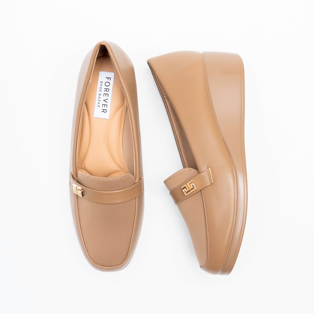 Arlena Comfort Wedge Loafers - Khaki - view 4