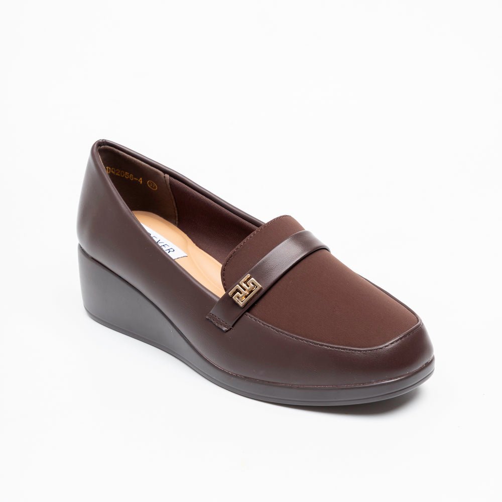 Arlena Comfort Wedge Loafers - Coffee - view 2