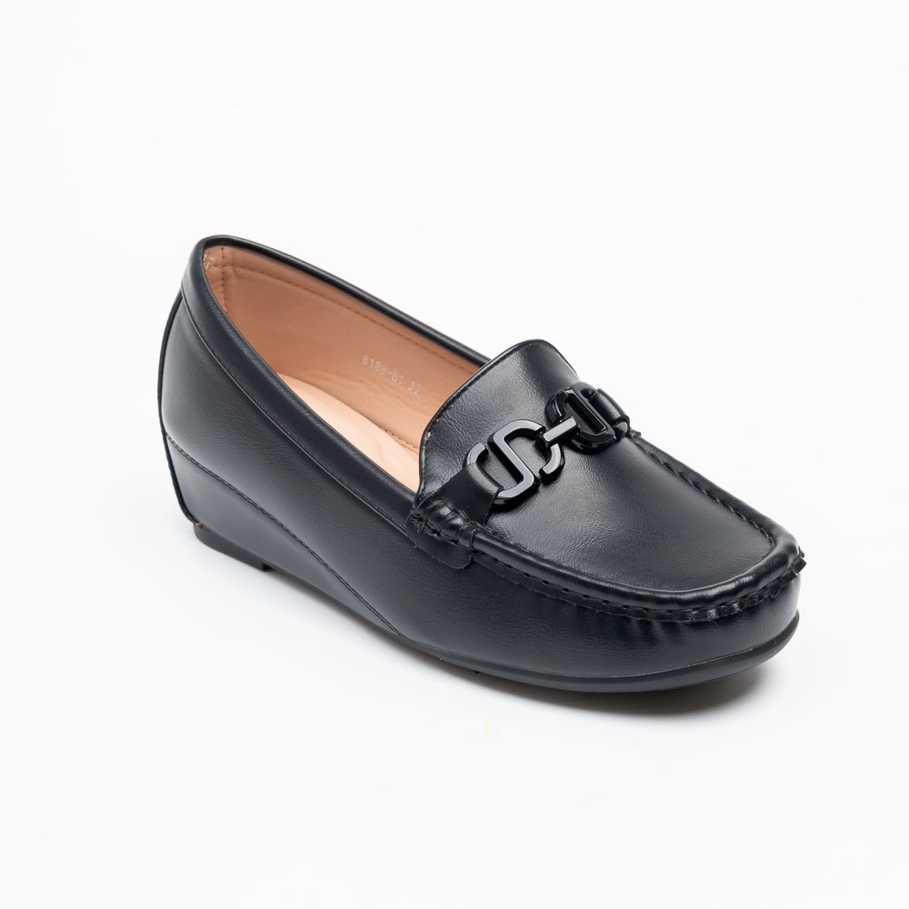 Elvora Chain Comfort Loafers - Black - view 2