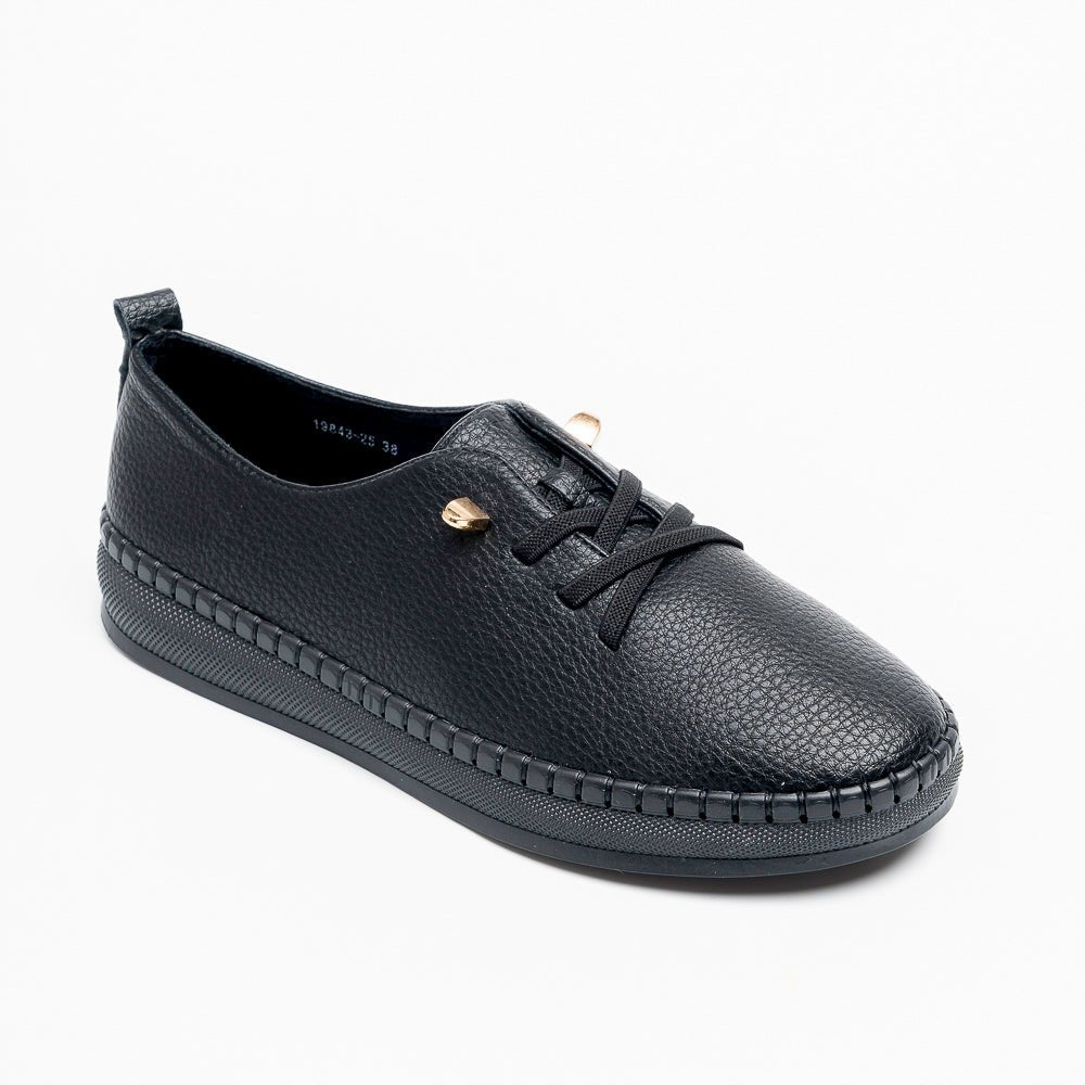 Zenvia Comfort - Black Lace Shoes - view 2