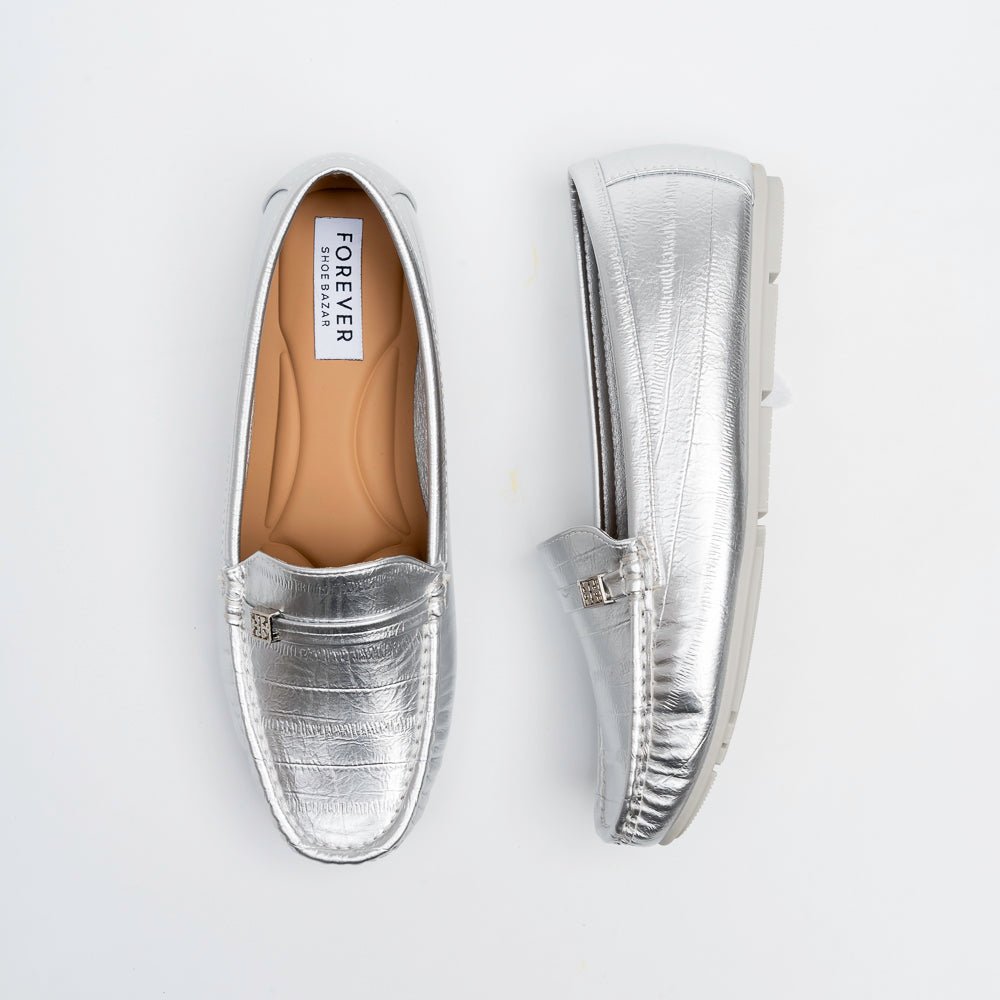 Monaco Glide Loafers - Silver - view 5