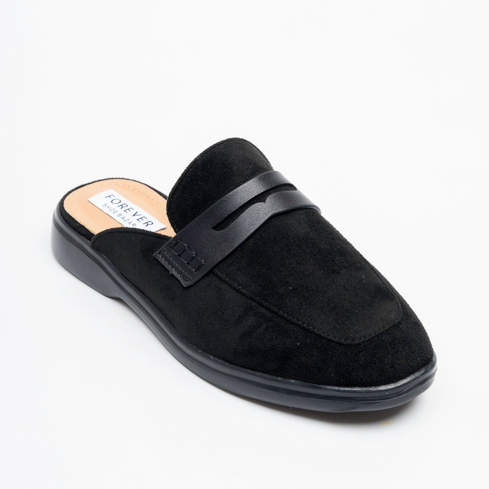 Astor Penny Mule Loafers - Black - view 2