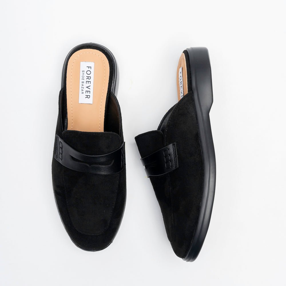Astor Penny Mule Loafers - Black - view 5