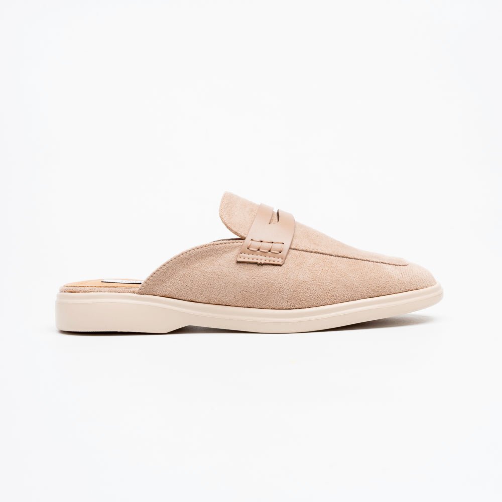Astor Penny Mule Loafers - Khaki