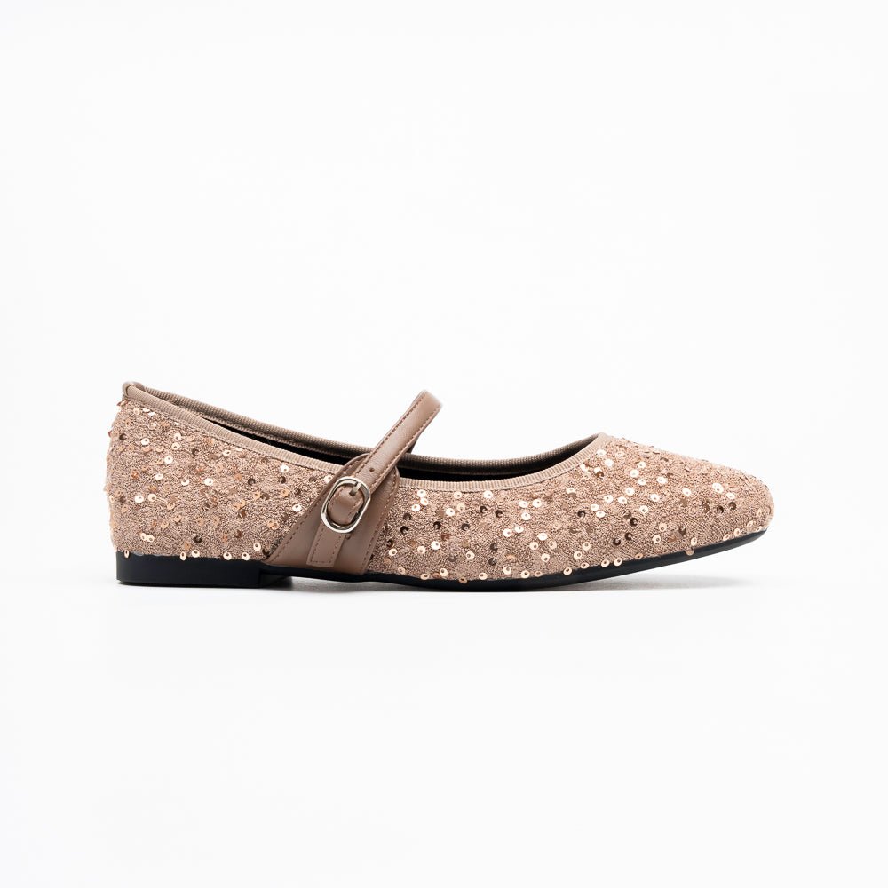 Scarlet Spark Mary Jane Flats - Brown