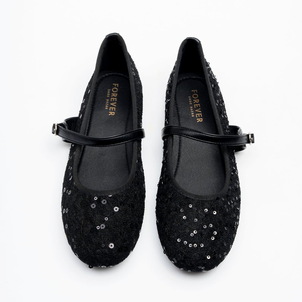 Scarlet Spark Mary Jane Flats - Black - view 3