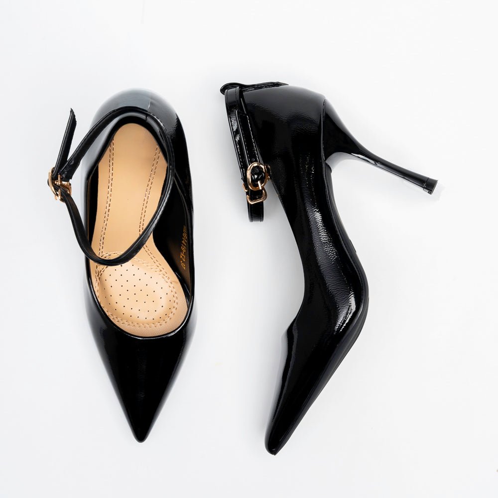 Marseille Ankle-Strap Stiletto Pumps - Black - view 5