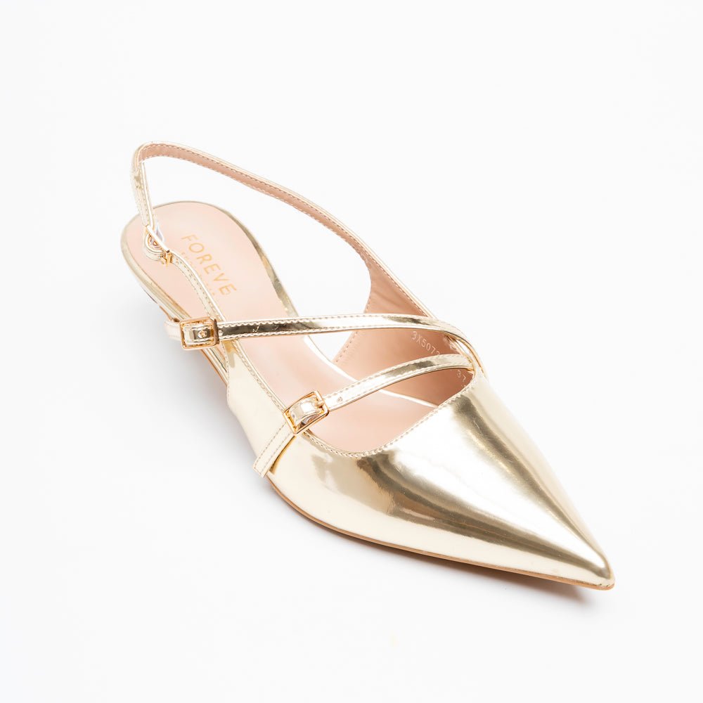Aurum Criss Royale - Gold Casual Slingback - view 3