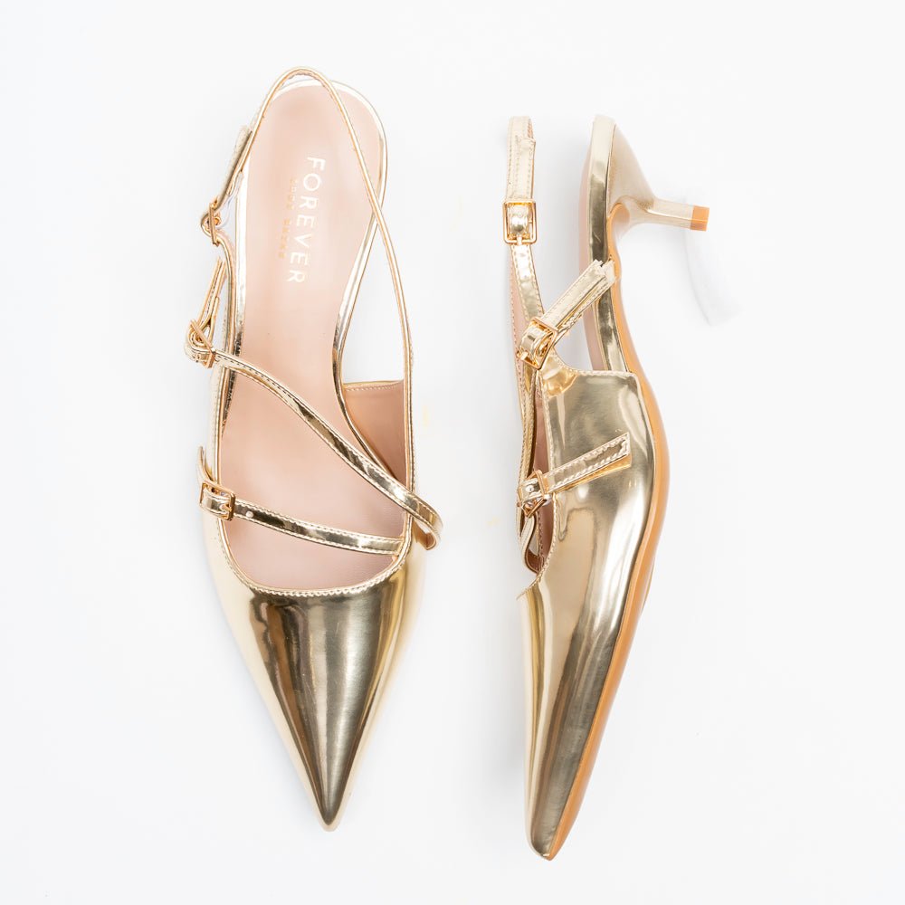Aurum Criss Royale - Gold Casual Slingback - view 5