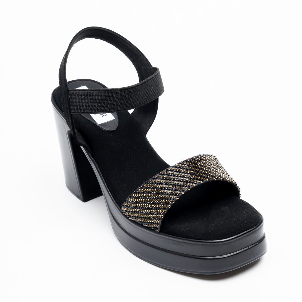 Vespera Glam Platform Sandals - Black - view 2