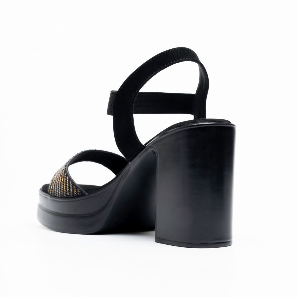 Vespera Glam Platform Sandals - Black - view 5