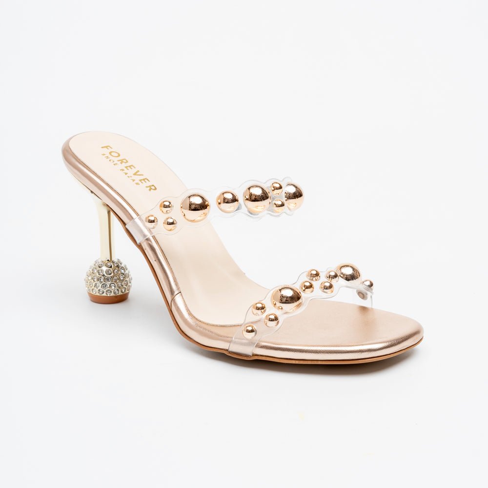 Marvelle Golden Orb Heels - Gold